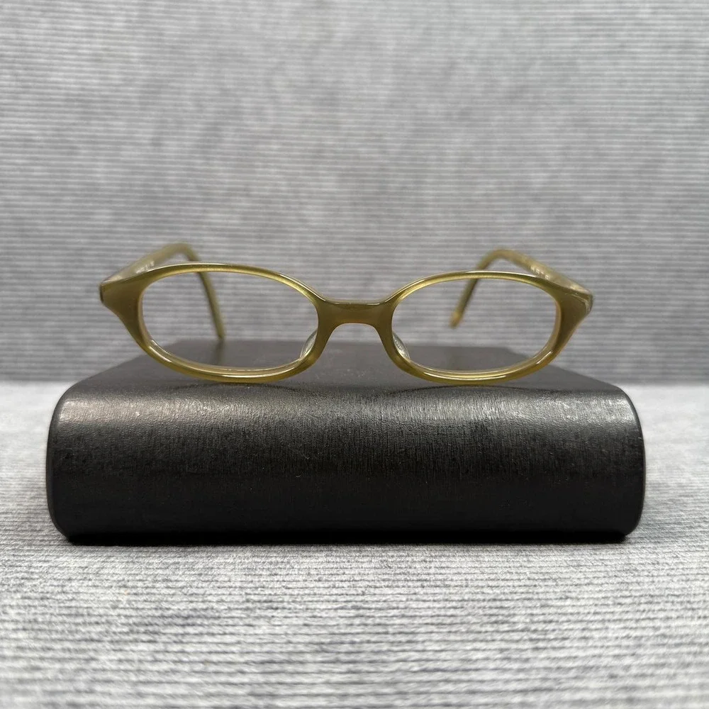 Kata Eyeglasses Style 58 OLV Olive Green Oval Frames 47-18-140 Mens Womens
